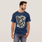 Barber Flash Tattoo T-shirt 👕 (Voorkant volledig)