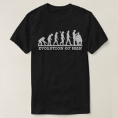 Barber Funny Evolution of Man T-shirt (Design voorkant)