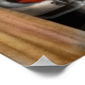 Barber - gesloten op zondag poster (Hoek)