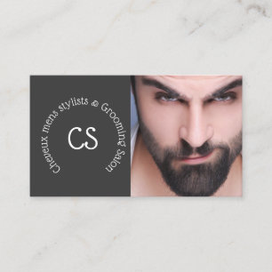 Barber grooming salon DIY-man met baard Visitekaartje