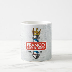 Barber Hair Shop King Crown Barber Pole Hair Salon Koffiemok