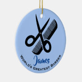 Barber Haircut Design Ornement céramique (Droite)