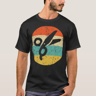Barber Hairdresser Retro Scissors T-shirt
