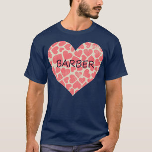 Barber Heart Ik hou van mijn barber T-shirt