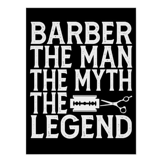 Barber Het Man 2024 Perfect Poster (Voorkant)