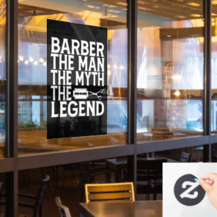 Barber Het Man 2024 Raamsticker