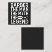 Barber Het Man 2024 Vierkante Visitekaartje (Voorkant / Achterkant)