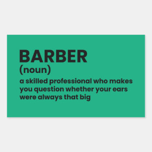 Barber Humor Definition Sticker