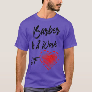 Barber is een kunstwerk t-shirt