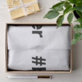 BARBER Kapsalon Hashtag Tissuepapier (Geschenk)