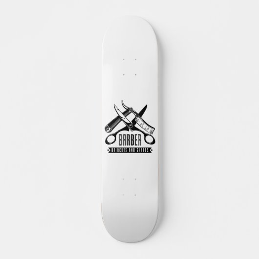 Barber - kapsel en scheerscheven skateboard (Voorkant)