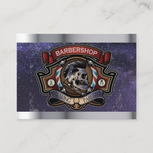 barber logo visitekaartje (Voorkant)