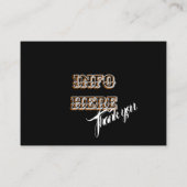 barber logo visitekaartje (Achterkant)