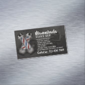 Barber logo's supply shop aangepaste foto magnetisch visitekaartje (Voorbeeld)