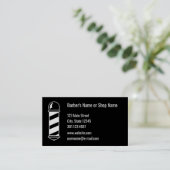 Barber Loyalty Kaart Visitekaartje (Staand voorkant)