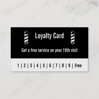 Barber Loyalty Kaart Visitekaartje