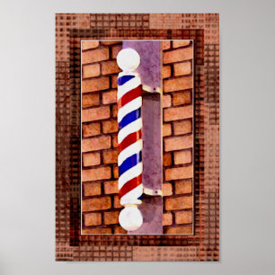 Barber / Mannen Hair Stylist Poster Afdrukken