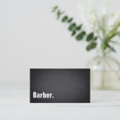 Barber Modern Minimalist Blackboard Professional Visitekaartje (Staand voorkant)