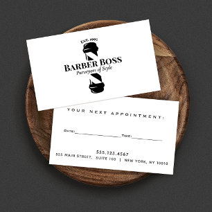 Barber Pole Barbershop Benoeming Herinder Busine Visitekaartje