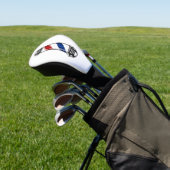 Barber Pole Golf Head Hoesje Golfheadcover (Insitu)