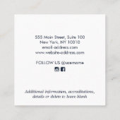 Barber Pole Hair Stylist Visitekaartje (Achterkant)