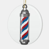 Barber Pole Keramisch Ornament (Links)
