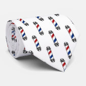 Barber Pole Pattern Stropdas (Opgerold)