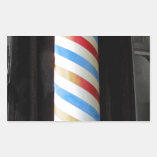 Barber Pole Rechthoekige Sticker