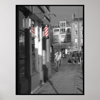 Barber Pole Red Poster