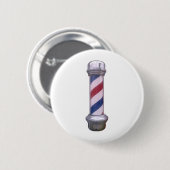 Barber Pole Ronde Button 5,7 Cm (Voorkant /achterkant)