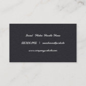 Barber Poles Logo | Ledertextiel Visitekaartje (Achterkant)