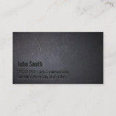 Barber Professional Black Minimalist Visitekaartje (Achterkant)