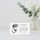 Barber Professional Hair Stylist Visitekaartje (Staand voorkant)