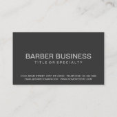 barber razor iconen visitekaartje (Achterkant)