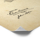 Barber Razor Patent Poster Print Artwork (Hoek)