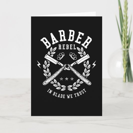 Barber Rebel Kaart (Voorkant)