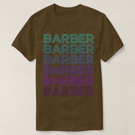 Barber Retro T-shirt (Design voorkant)