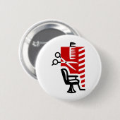 Barber Ronde Button 5,7 Cm (Voorkant /achterkant)
