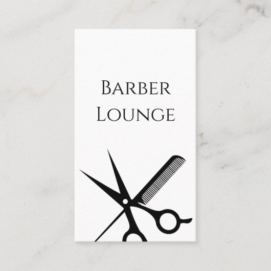 Barber Salon Carte de visite (Devant)