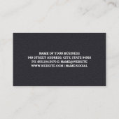 Barber Scissors | Achtergrond leder Visitekaartje (Achterkant)