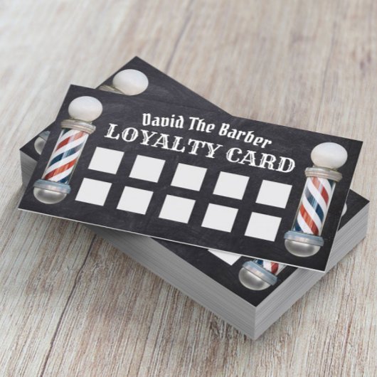 Barber Shop Barbershop  Chalkboard Loyalty