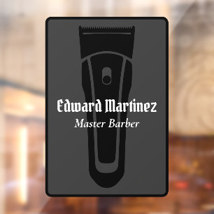 Barber Shop Barbershop Elektrisch Haar Clipper Raamsticker
