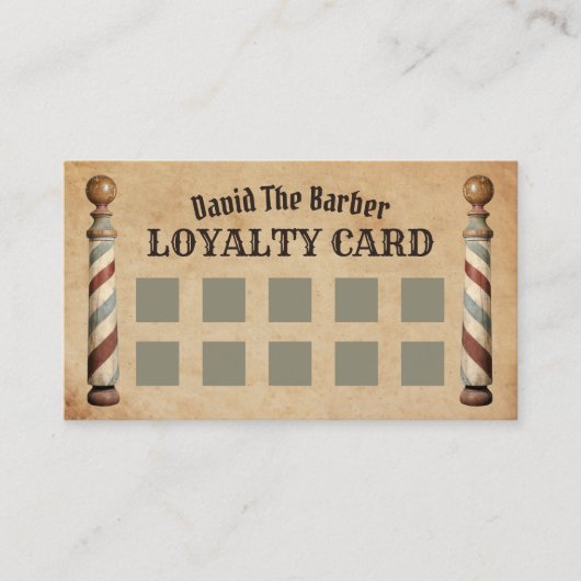 Barber Shop Barbershop Loyalty Punch (Voorkant)