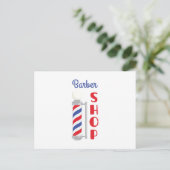 Barber Shop Briefkaart (Staand voorkant)