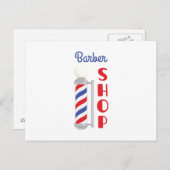 Barber Shop Briefkaart (Voorkant / Achterkant)