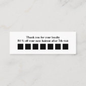 Barber Shop Budget Loyauté Récompenses Cartes de v (Dos)