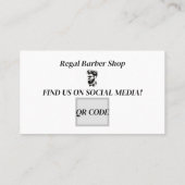 Barber Shop Carte de visite / Barber Shop Loyalty (Dos)