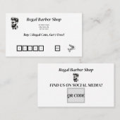 Barber Shop Carte de visite / Barber Shop Loyalty (Devant / Derrière)