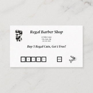 Barber Shop Carte de visite / Barber Shop Loyalty