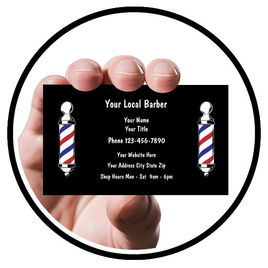 Barber Shop Cartes de visite simples